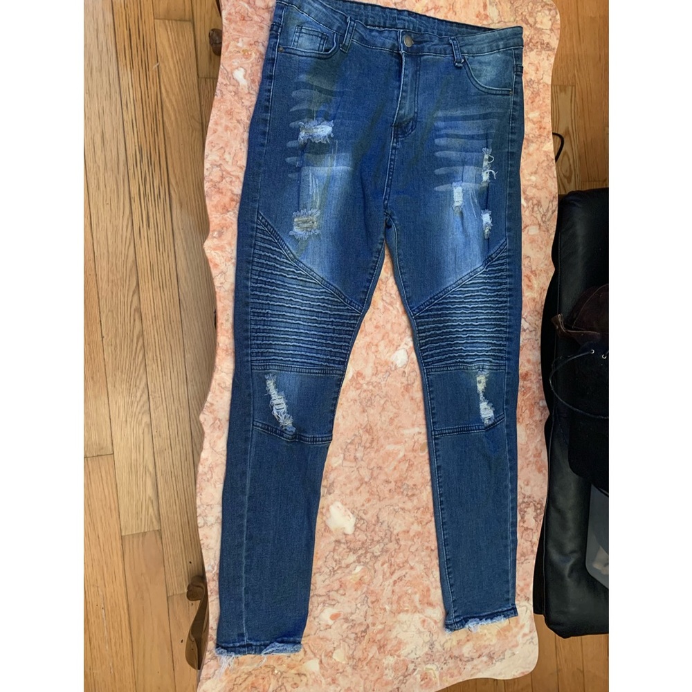 Falmer Heritage Womens XL Distressed Stretch Jeans